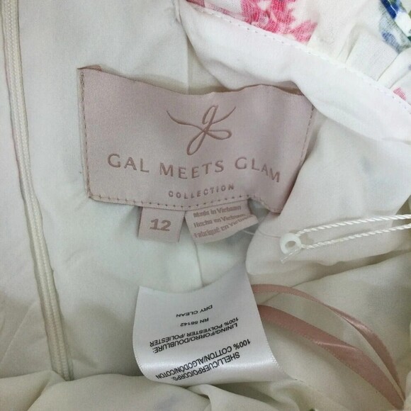 Gal Meets Glam Womens Beverly Ruffle Racerback Floral Sleeveless Jumpsuit 12 NWT - Picture 8 of 16